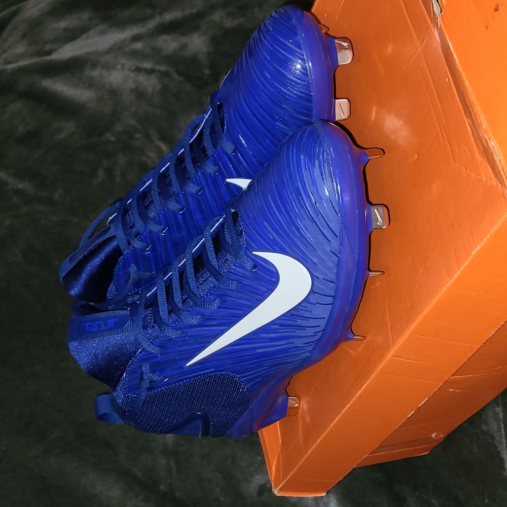 Nike Mike Trout 3 Pro Racer maxair Blue Mens Size 12 Metal Baseball Cleats.